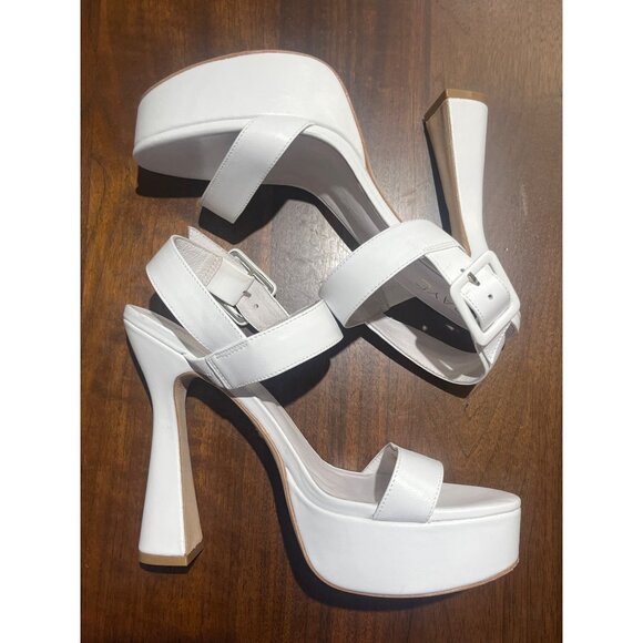 RAYE Rush High Heels in White 10 With Box Womens Platforms - Picture 6 of 13